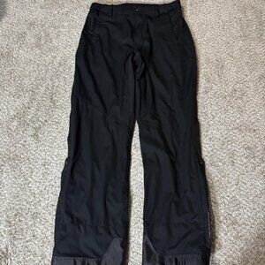 Sun Mountain Rain Pants Mens Large Black Tour Series III Golf Lined Rainwear
